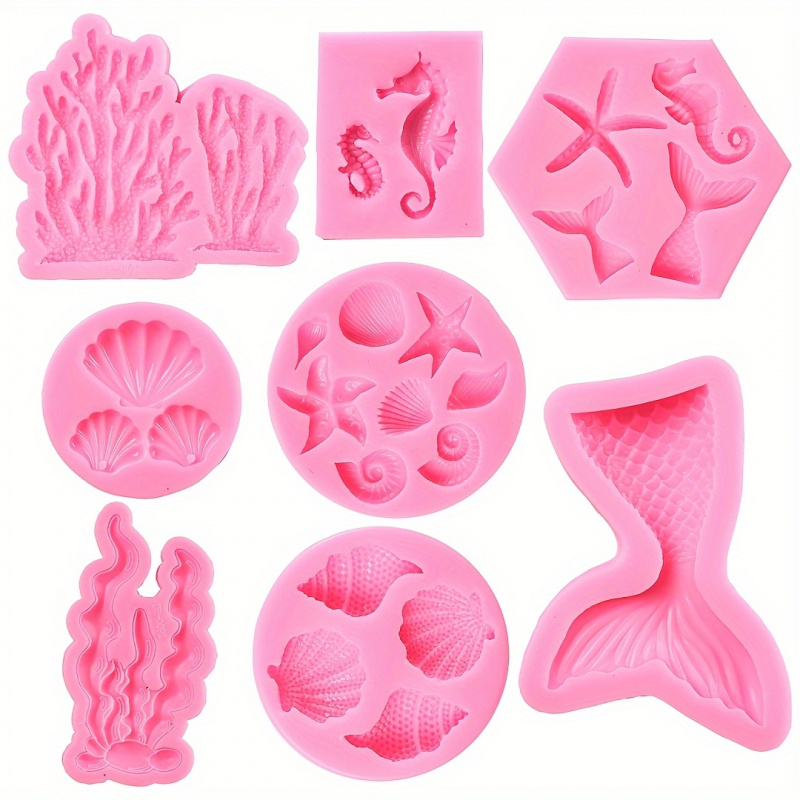 Soap Making Gel - Satu Set8Seal cetakan silikon berbentuk peri,