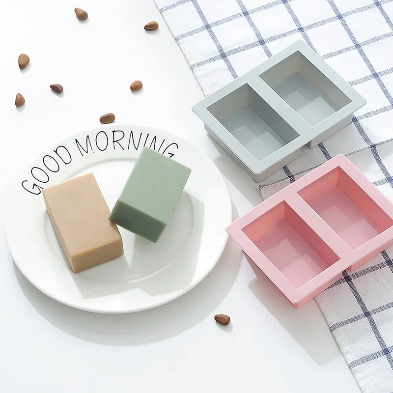 Soap Making Gel - Cetakan Sabun Silikon Bentuk Persegi untuk
