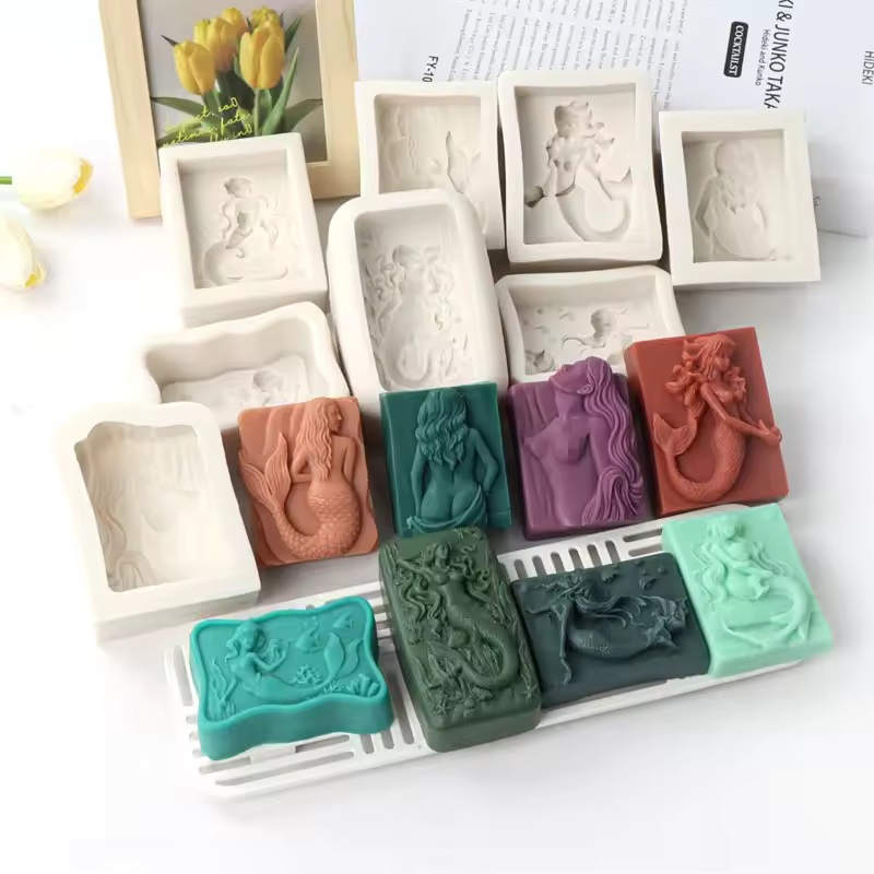 Soap Making Supplies Australia - Cetakan Lilin Putri Duyung 3D Gaya