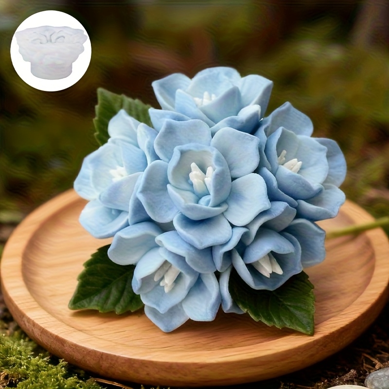 Soap Making Store - 1 Cetakan Silikon Lilin Hydrangea, Cocok
