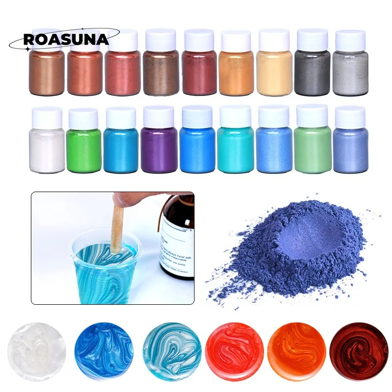 Mica Powder Colorant - Bubuk mutiara Mika 24 warna untuk