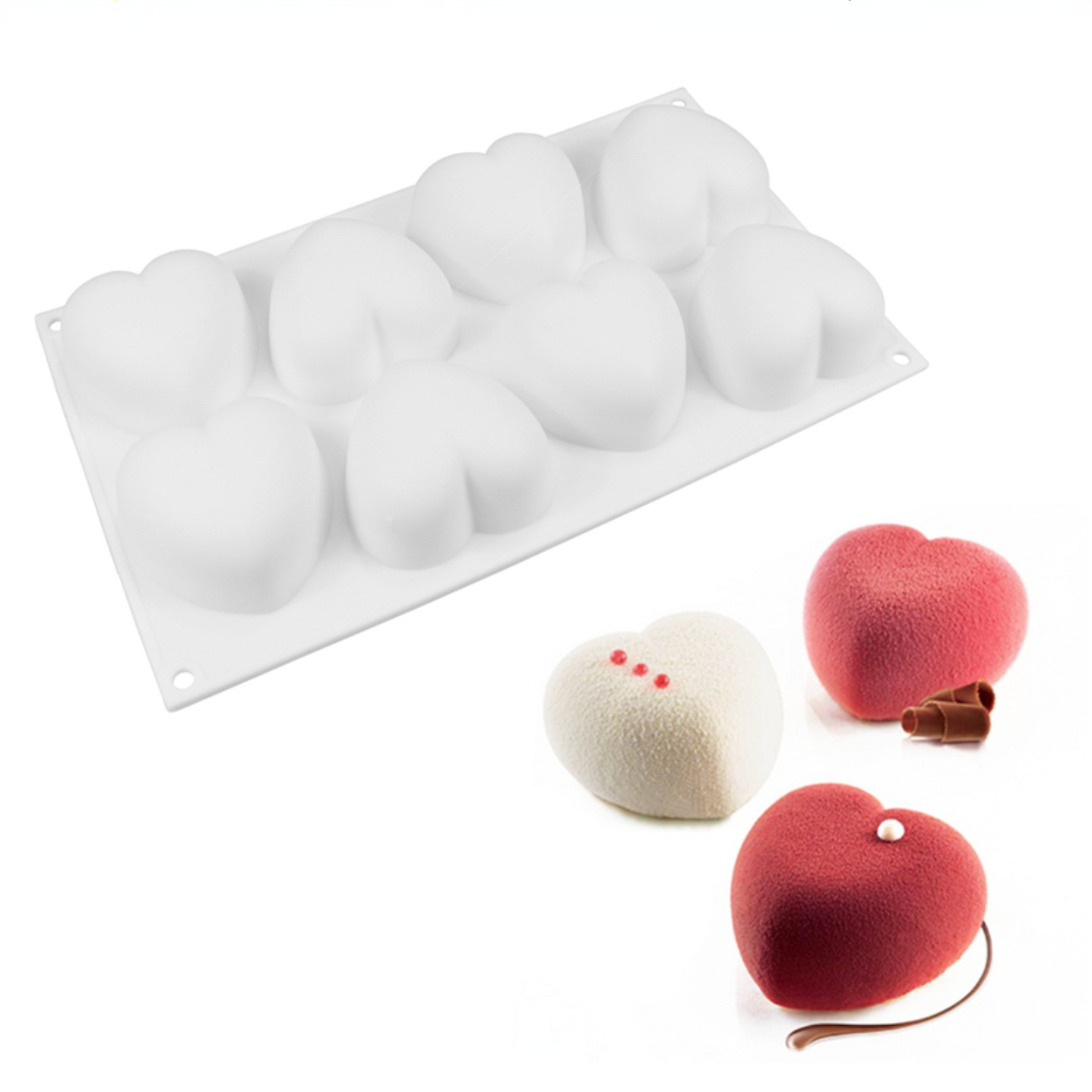 Natural Making Soap - Love Heart cetakan sabun silikon buatan