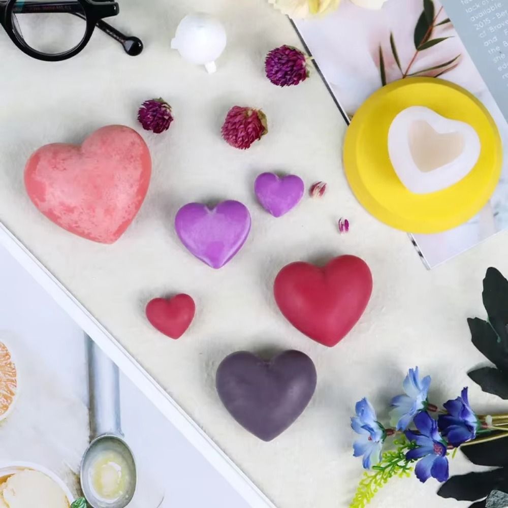 Soap Making Easy - Cetakan Kue Hati 3D Bentuk Hati