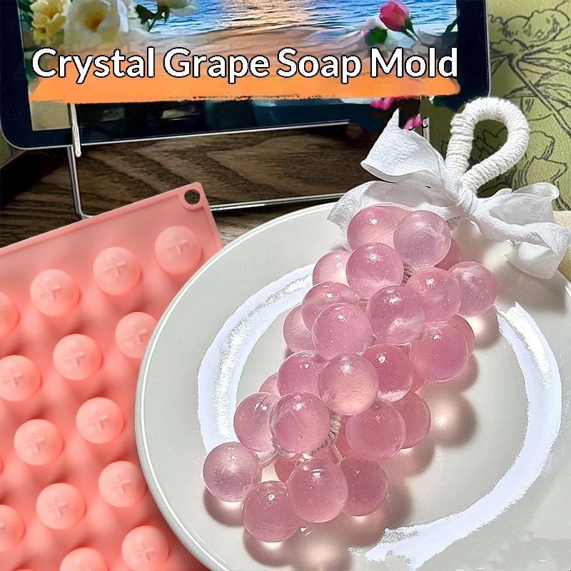 Soap Making Lye - Cetakan Bola Anggur Silikon Mudah Dilepas