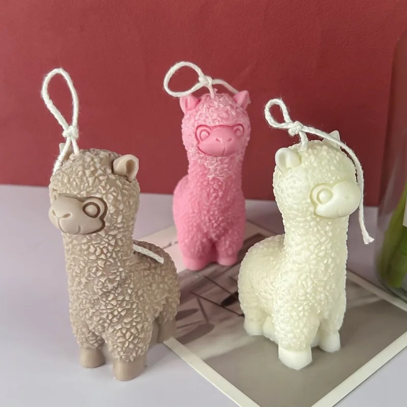 Soap Making Gel - 3 Buah Cetakan Silikon Alpaca Kartun