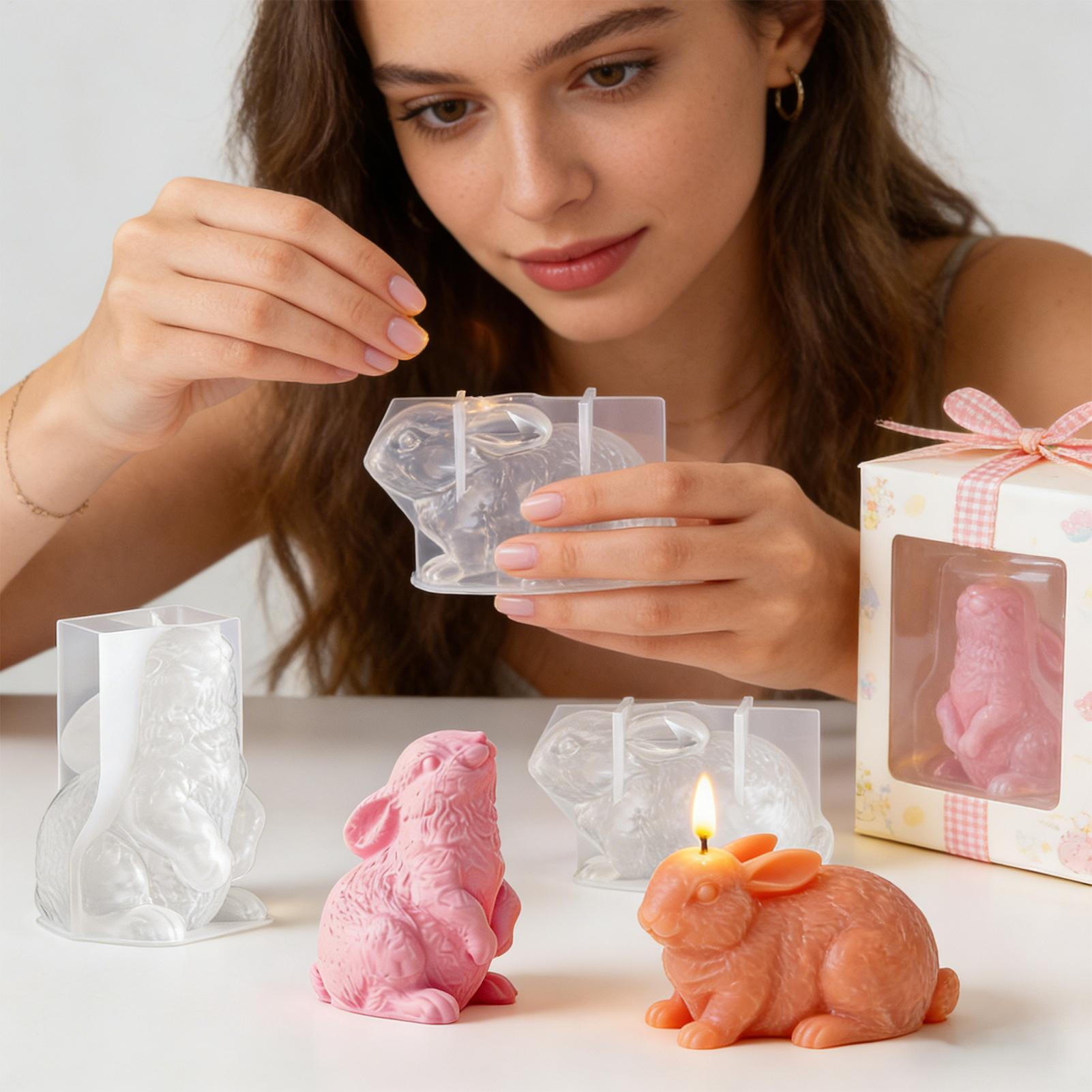 Cetakan Silikon Kelinci 3D unt - Soap Making Art ulasan dan harga