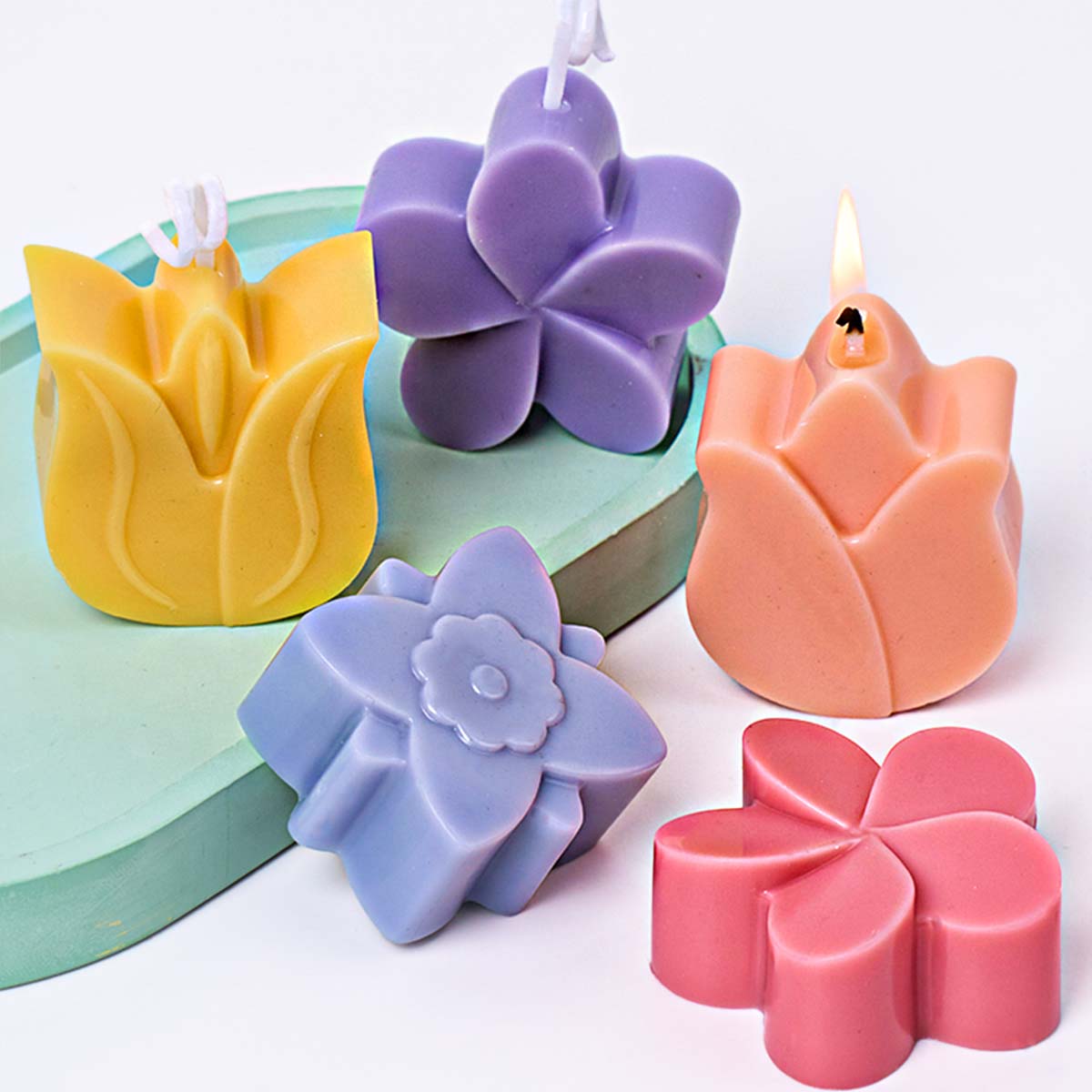 Cetakan Lilin Silikon Bentuk B - Soap Making In Home ulasan dan harga