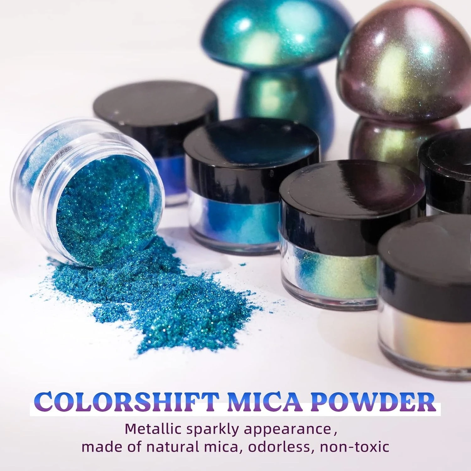 Bubuk Mika Chameleon 18 Warna: - Mica Powder Colorant ulasan dan harga