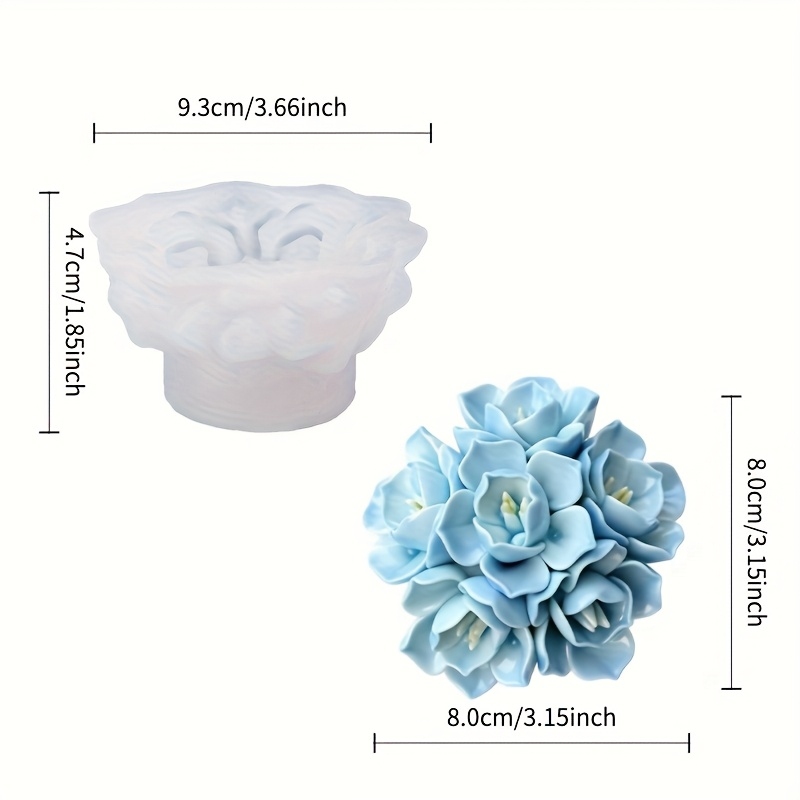 1 Cetakan Silikon Lilin Hydran - Soap Making Store ulasan dan harga