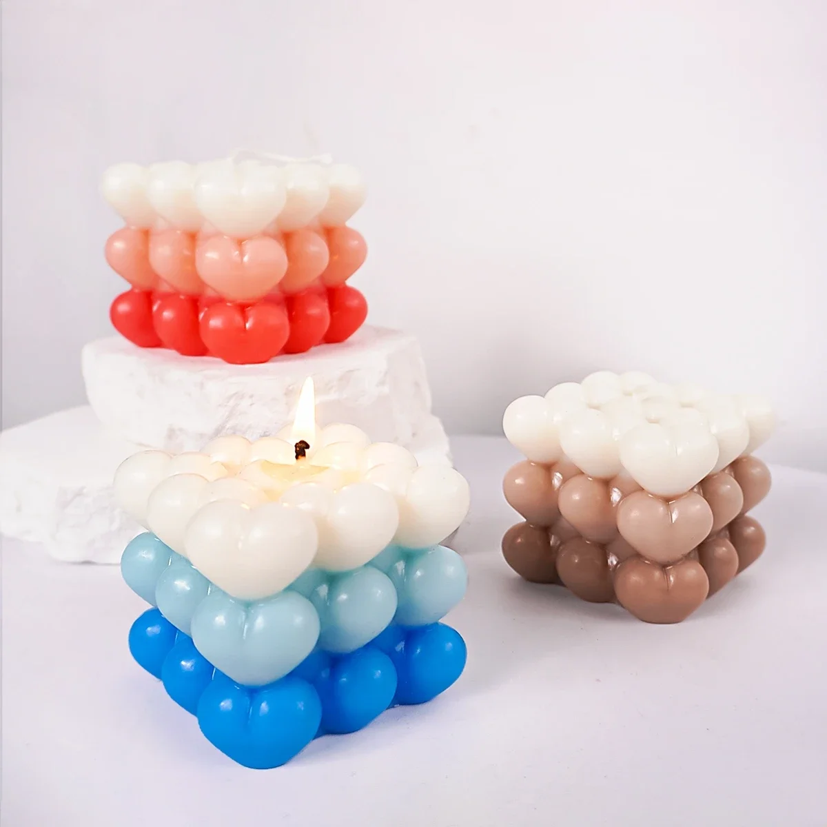 Cetakan silikon lilin gelembun - Soap Making Gel ulasan dan harga