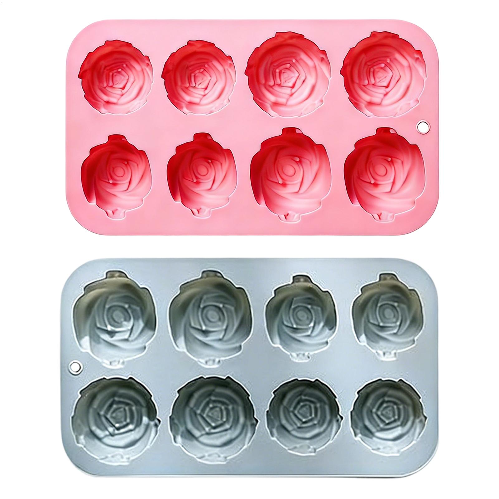 Cetakan Silikon Bunga Mawar 8  - Soap Making In Home ulasan dan harga