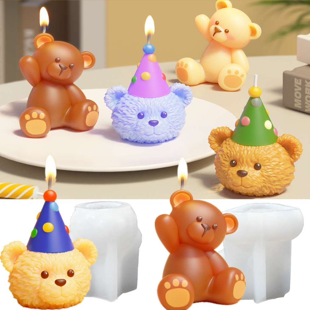 Cetakan Resin Beruang Lucu 3D  - Soap Making Art ulasan dan harga