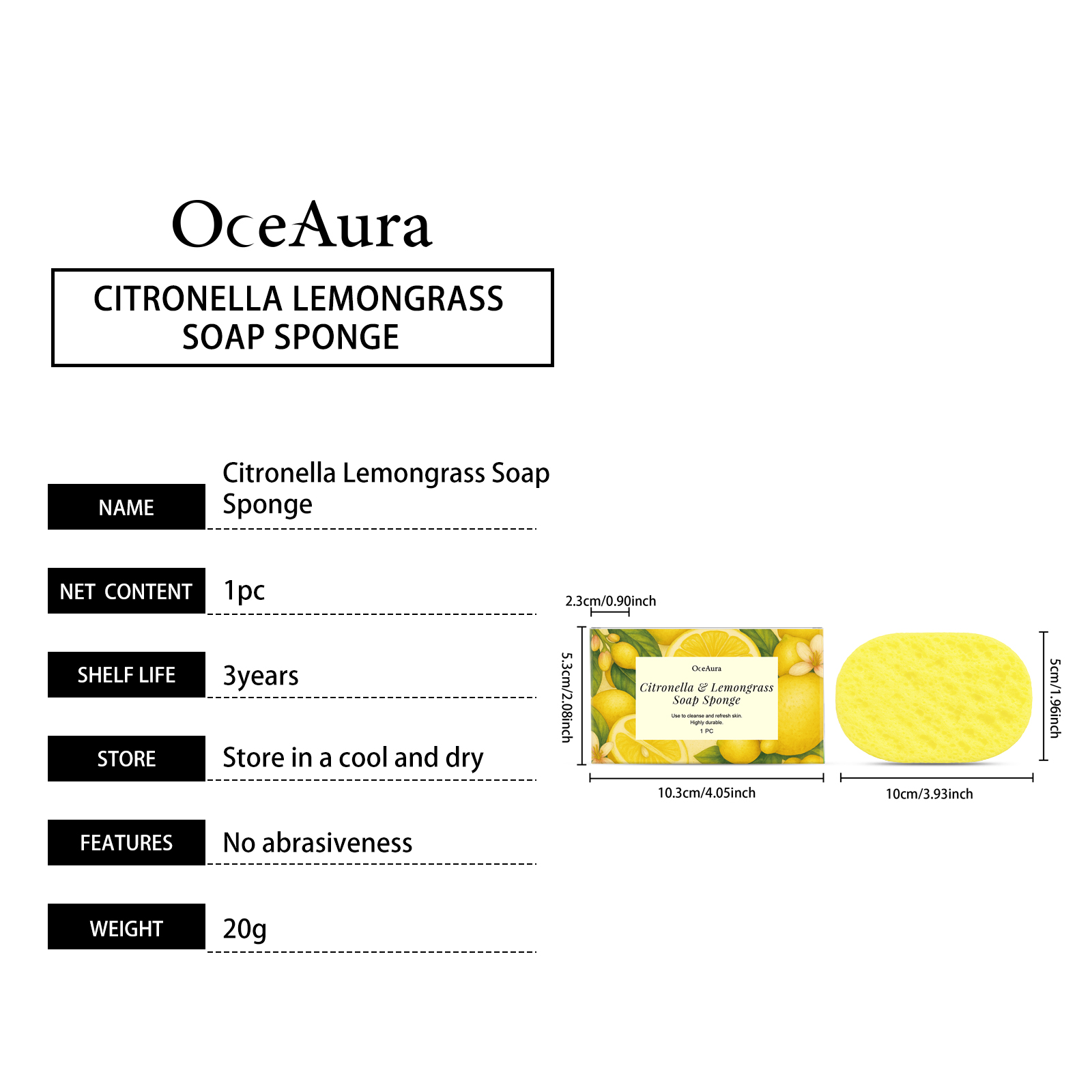 Spons Sabun Citronella Lemongr - Soap Making Unit ulasan dan harga