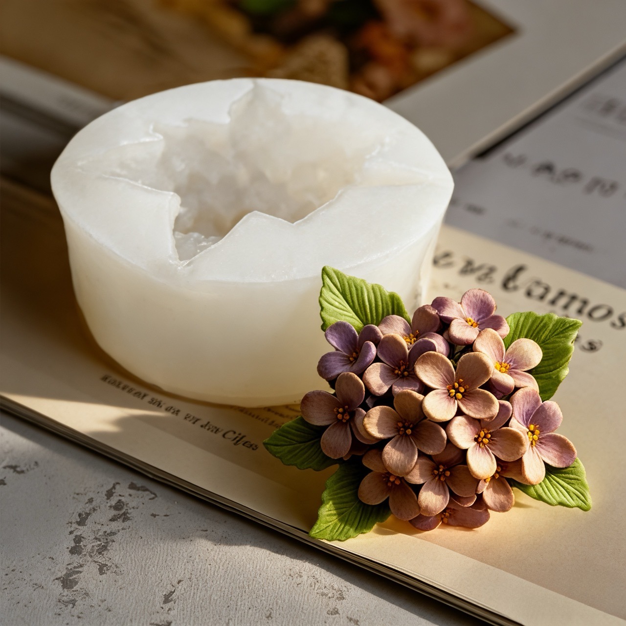 2 Buah Cetakan Silikon Bunga M - Soap Making Art ulasan dan harga