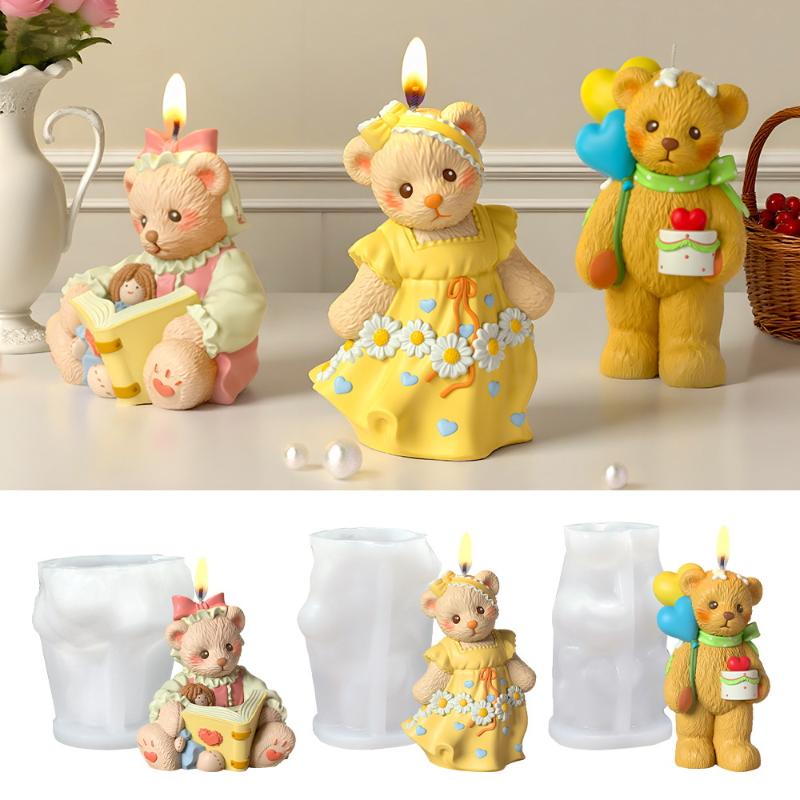 Cetakan Resin Beruang Lucu 3D  - Soap Making Art ulasan dan harga