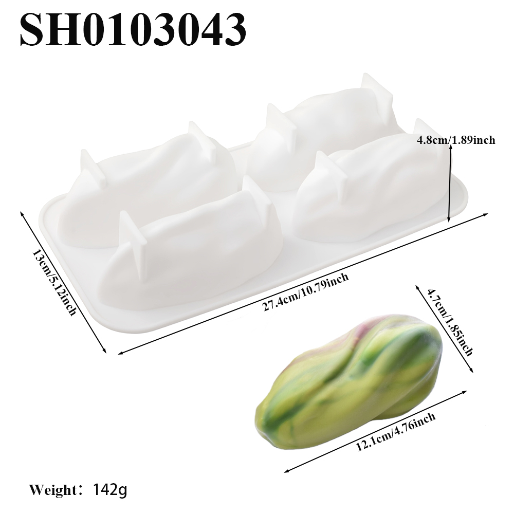 Cetakan Silikon Desain Pistach - Soap Making Lye ulasan dan harga