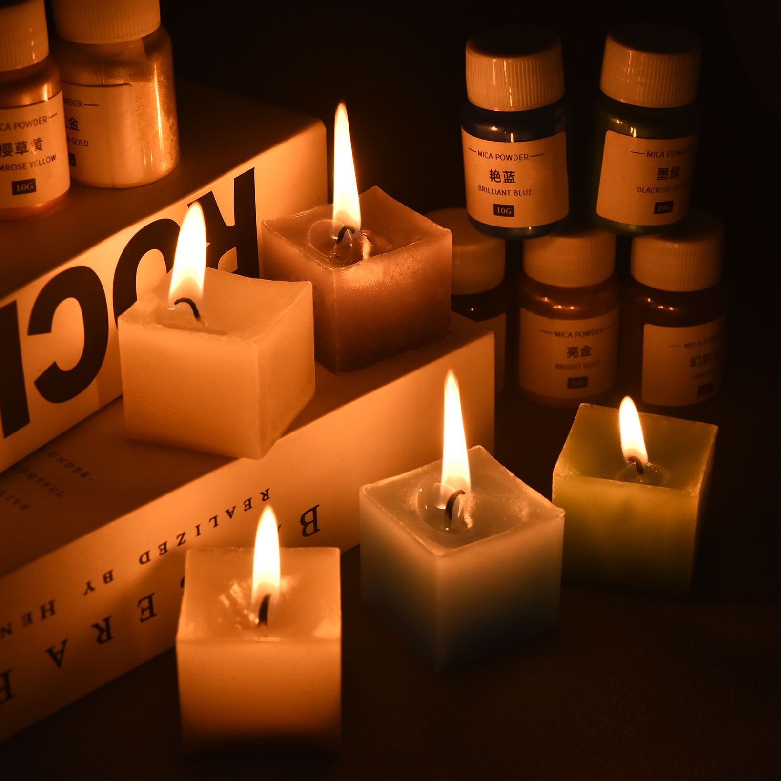 10G/botol lilin berkilau Mica  - Mica Powder Colorant ulasan dan harga