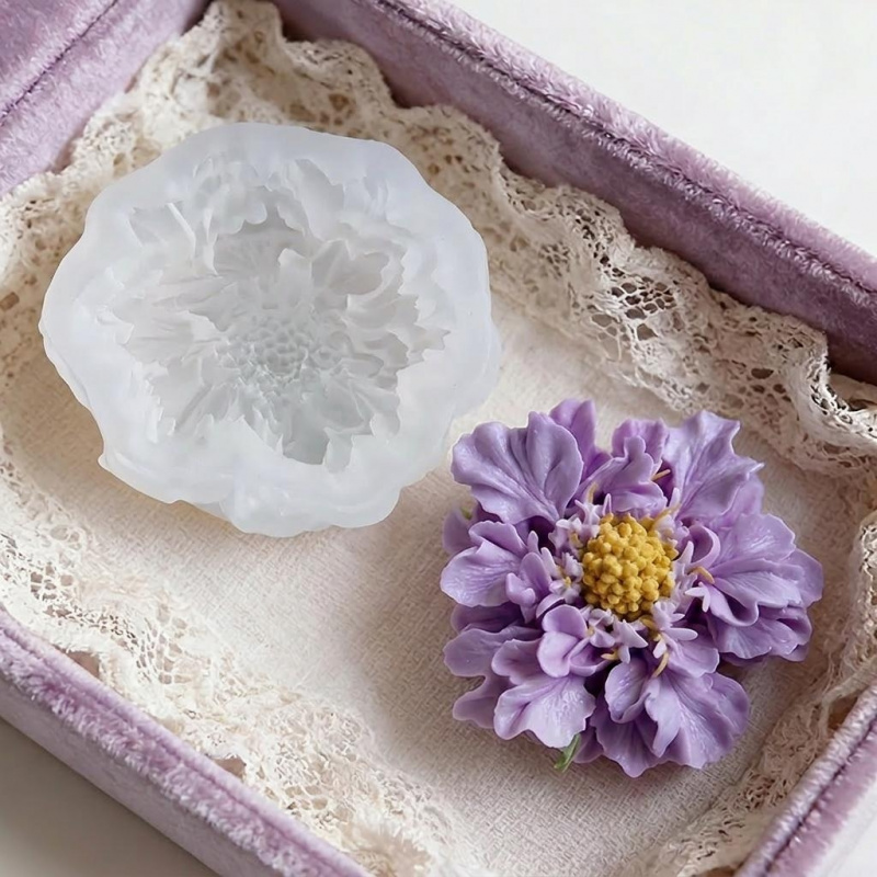 1 Cetakan Silikon Bunga Biru I - Natural Making Soap ulasan dan harga