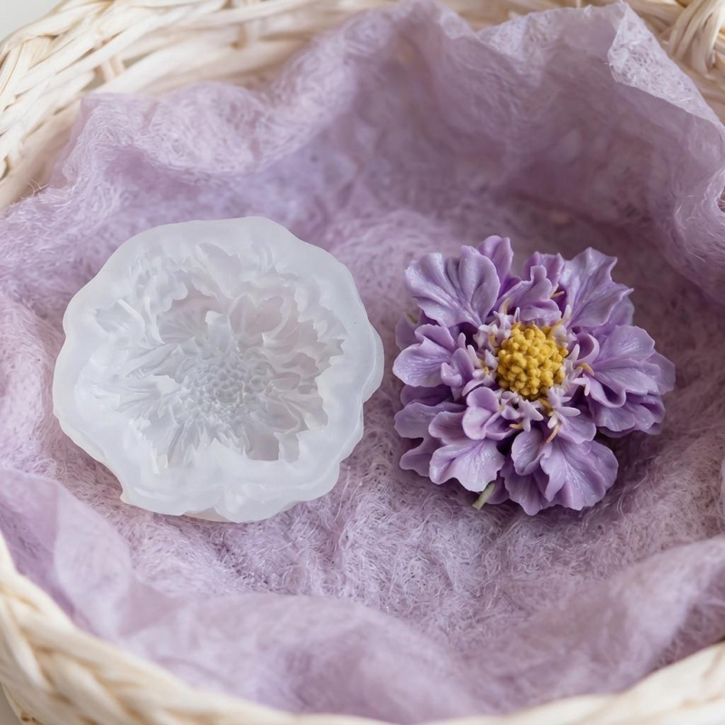 1 Cetakan Silikon Bunga Biru I - Natural Making Soap ulasan dan harga