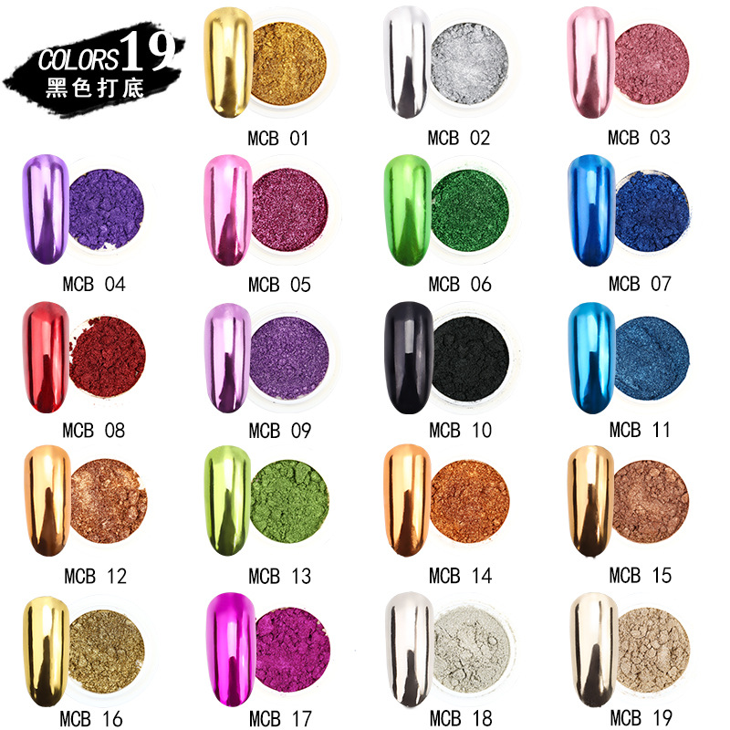 2 Kotak/Set Bubuk Glitter Kuku - Mica Powder Colorant ulasan dan harga
