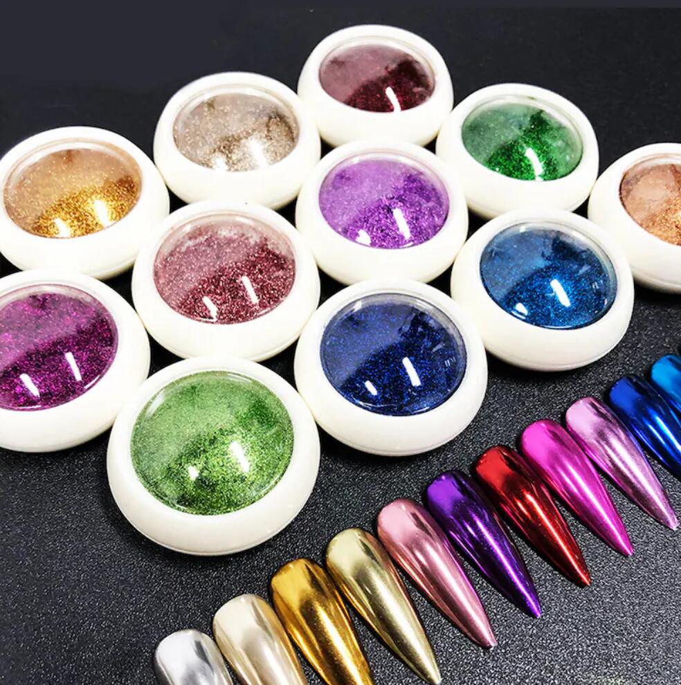 2 Kotak/Set Bubuk Glitter Kuku - Mica Powder Colorant ulasan dan harga