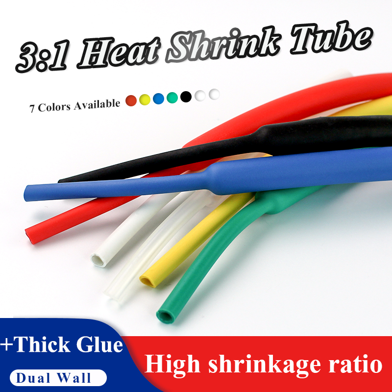 1 M/piece 3:1 Tabung Panas Men - Shrink Wrap Pvc ulasan dan harga